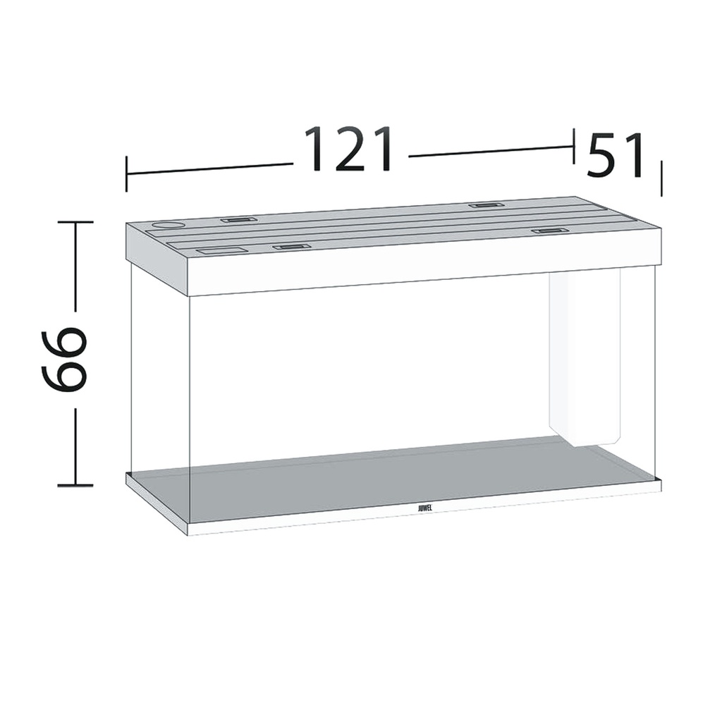 Juwel Acquario Rio 350 Litri LED Faggio 121x51x66H cm