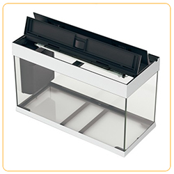 Ferplast Acquario Dubai 100 Led Nero 101x41x h 53 cm 190 l