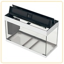 Ferplast Acquario Dubai 80 LED Nero 81x36x h 51 cm 125 l