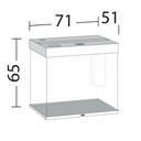Juwel Acquario Lido 200 Litri LED Nero 71x 51x 65H cm