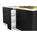 Oase HighLine Optiwhite 600 Vasca e Supporto Antracite 580 litri