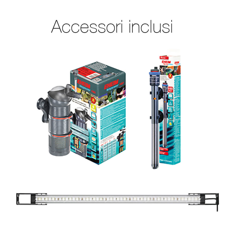 Eheim Vivaline 126 Led Acquario con Supporto Pino 80x35x45h 126l