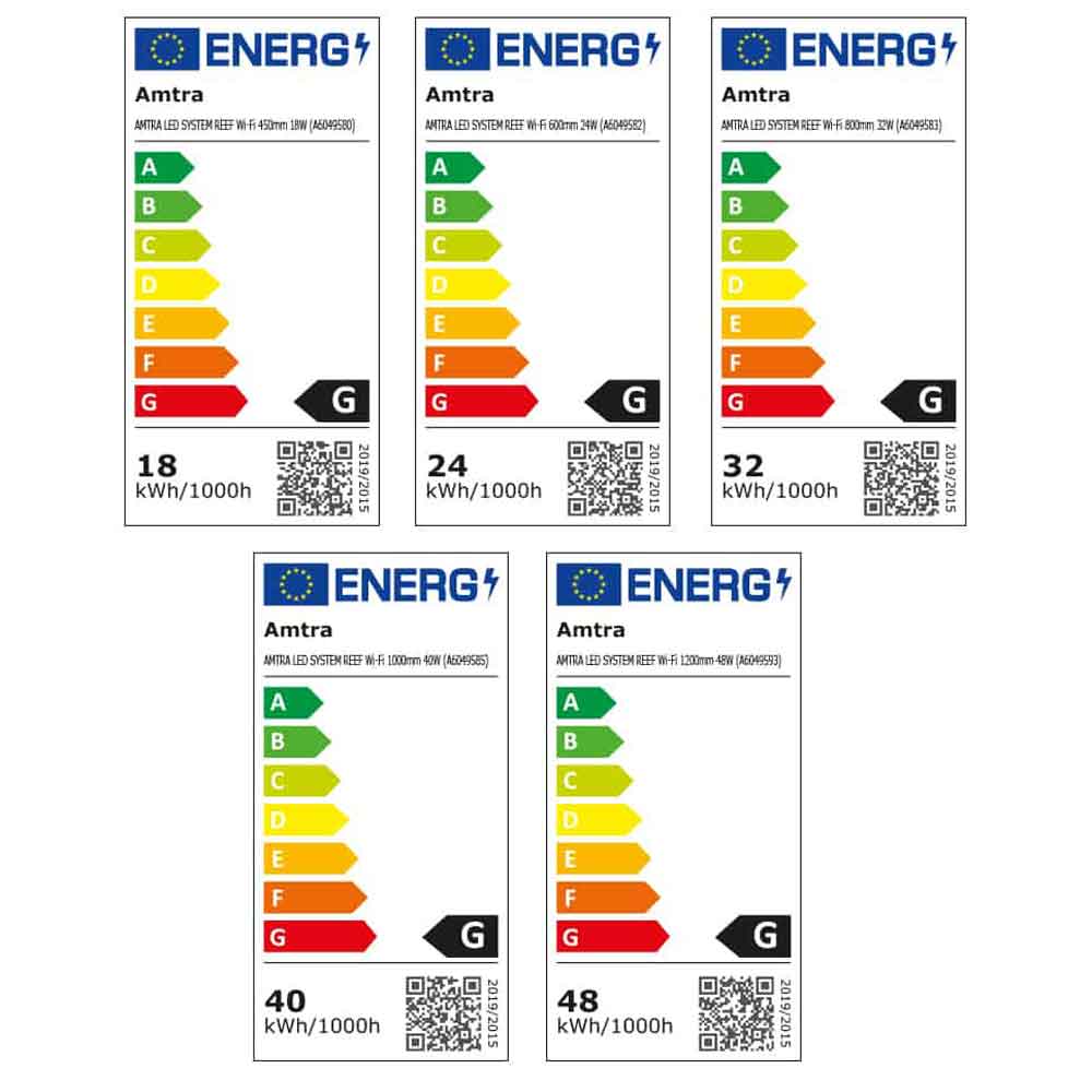 Amtra Led System Reef Lampada a Led Wi-Fi 450mm 18W per vasche 40-60cm