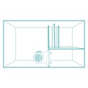 Aqpet Aqua 90 Complete Acquario Marino con supporto