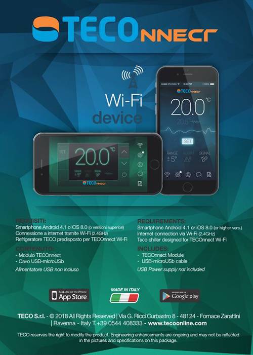 Teco TK 2000H Wi-Fi R290 Eco Refrigeratore ecologico per acquari fino a 2000 litri