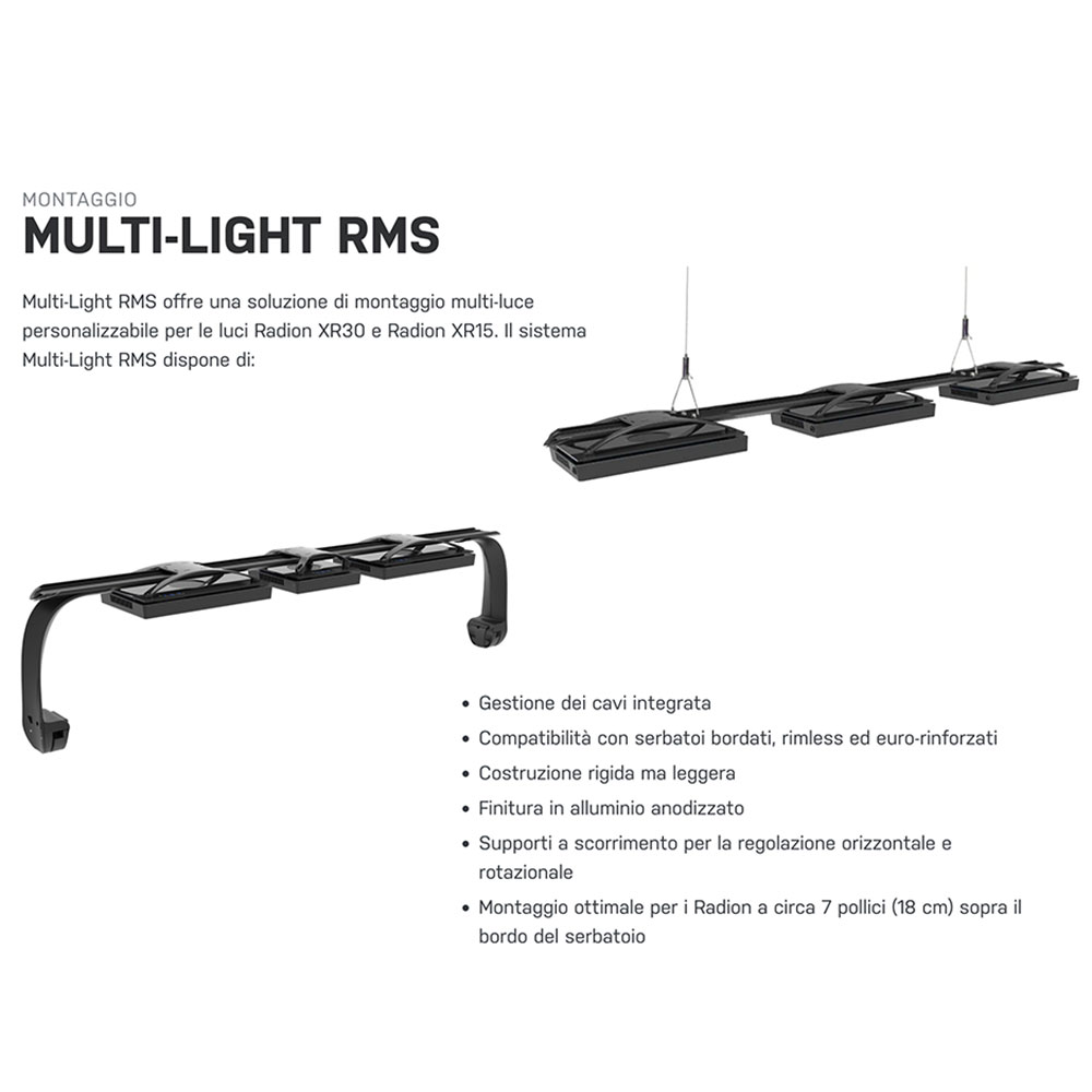EcoTech Radion XR30W G6 BLU Plafoniera a Led per acquari di barriera 30cm 205W