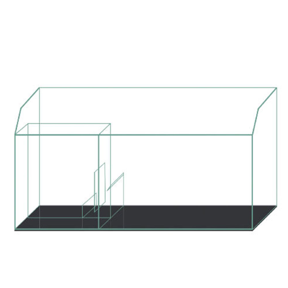 Blau Aquaristic Set Marine Gran Cubic Experience 152 Nero Acquario Marino con Supporto 540 Litri