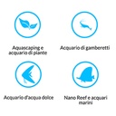 Blau Aquaristic Cubic Aquascaping Ultra Clear Acquario 42lt 35x35x35cm