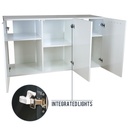 Amtra Acquario Alux Bianco Combi con Mobile e Filtraggio 450L 150x45x148h cm