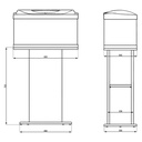 Tetra Mobile Supporto per Acquario Starter Line 54/80 60,5x36x72,5h cm