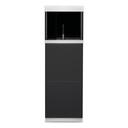 Oase Acquario HighLine 125 Optiwhite con Supporto Antracite 50x50x157h cm
