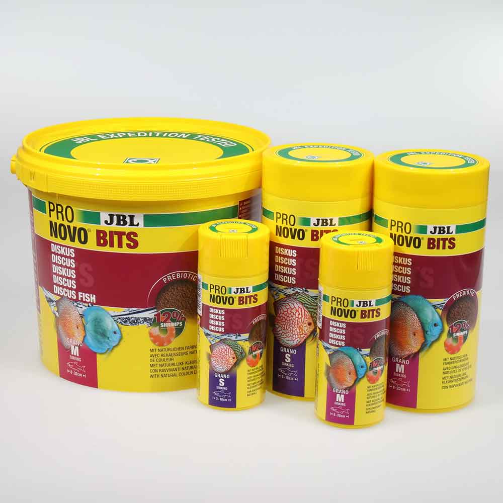 Jbl ProNovo Bits Diskus Grano S Granulare con Shrimps e Prebiotici 1000ml 480gr