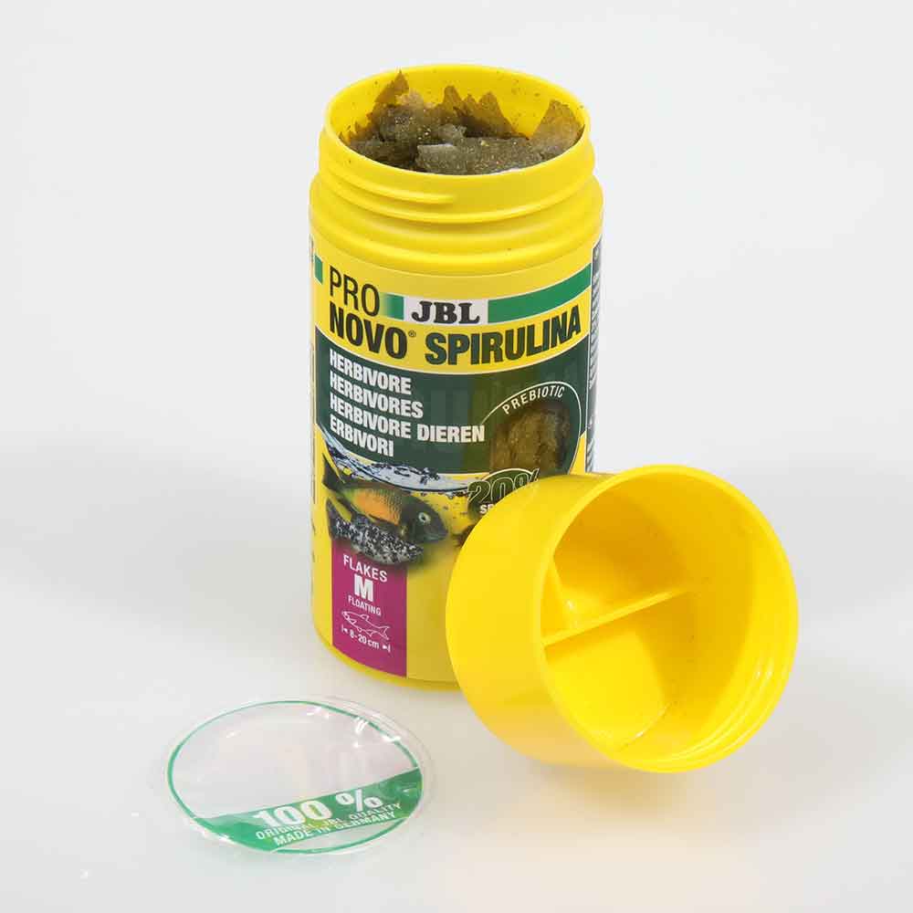 Jbl ProNovo Spirulina Flakes M Scaglie con Spirulina e Prebiotici 250ml 40gr