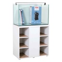 Zolux Acquario Aqua IdroMax Bianco 160 Completo con Supporto 83,5x45x130h cm