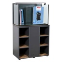 Zolux Acquario Aqua IdroMax Grigio 200 Completo con Supporto 110,3x45x137h cm