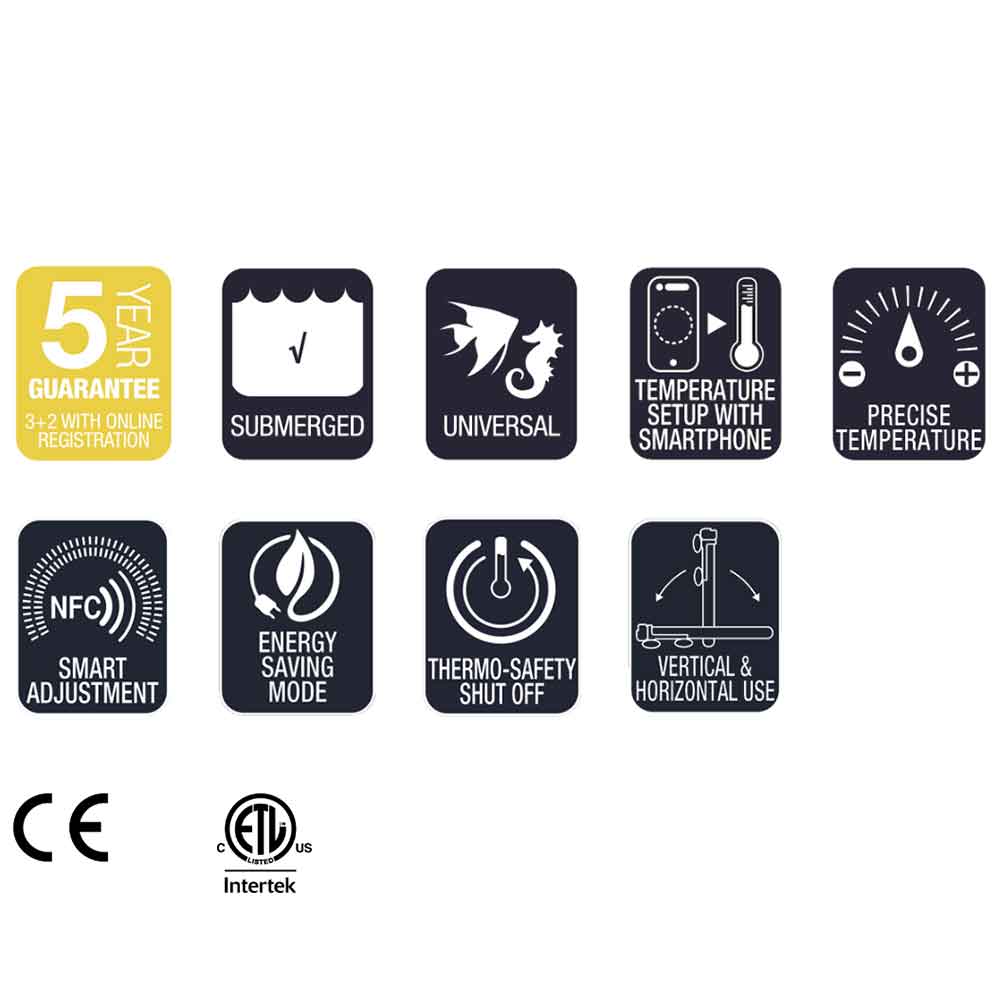 Sicce Scuba Contactless Riscaldatore Wireless NFC 250W