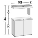 Juwel Acquario Rio 290 Litri LED Bianco 101x51x66H cm