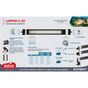 Zolux Slim Led 40 Aquaya Lampada multiuso per acqua dolce 14W 40cm