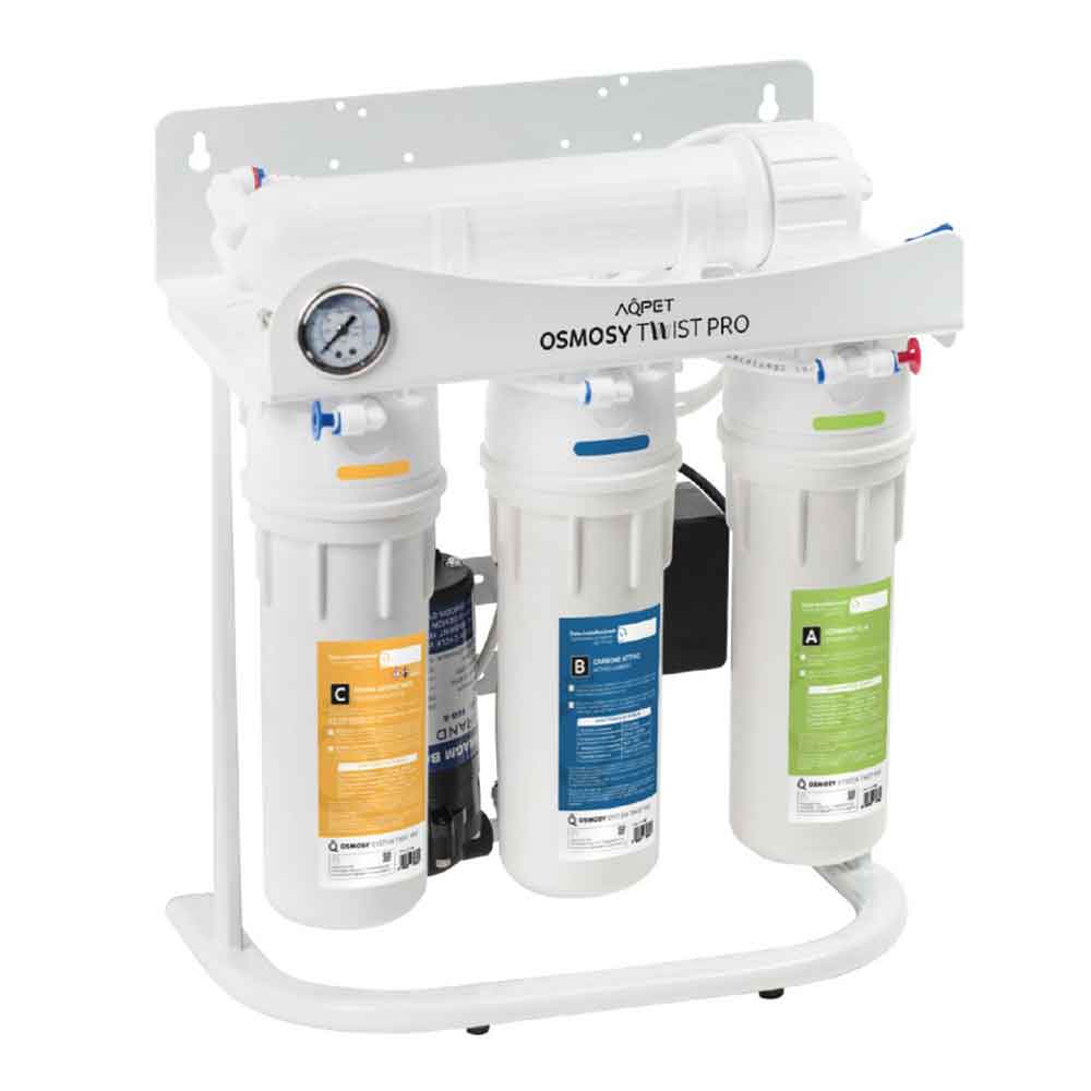 Aqpet Osmosy Twist Pro Impianto Osmosi Sgancio Rapido 4 Stadi 75 Gal-270 l/giorno