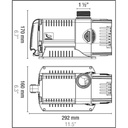 Sicce Pompa Syncra HF 12 pompa di ricircolo interna/esterna regolabile 5500L/h cavo 3 metri