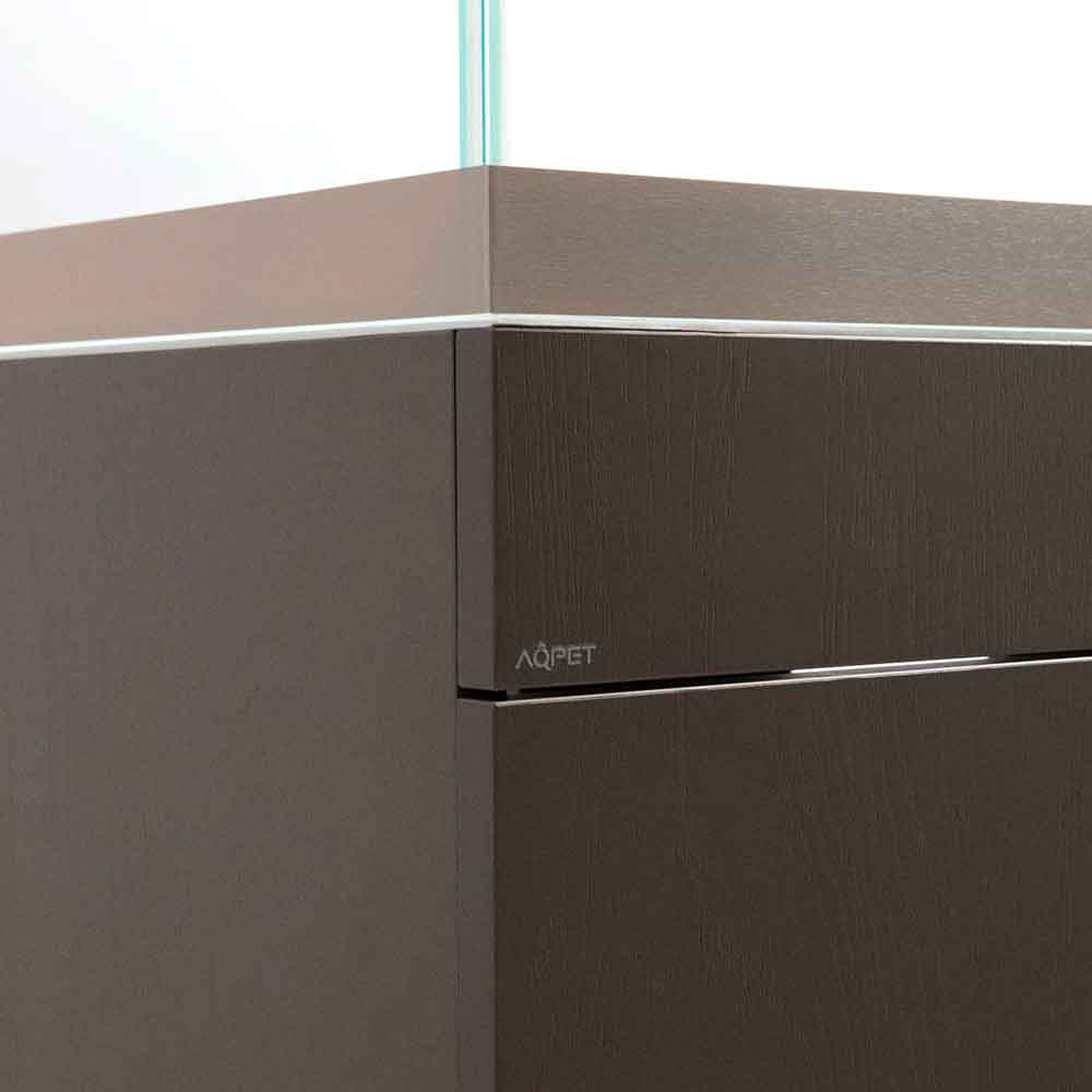 Aqpet Acquario Riverium Plus Bianco Vetro Extrachiaro con Supporto 90X50X55h cm