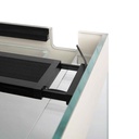 Aqpet Acquario Riverium Plus Vetro Extrachiaro con Supporto Nero 90X50X55h cm
