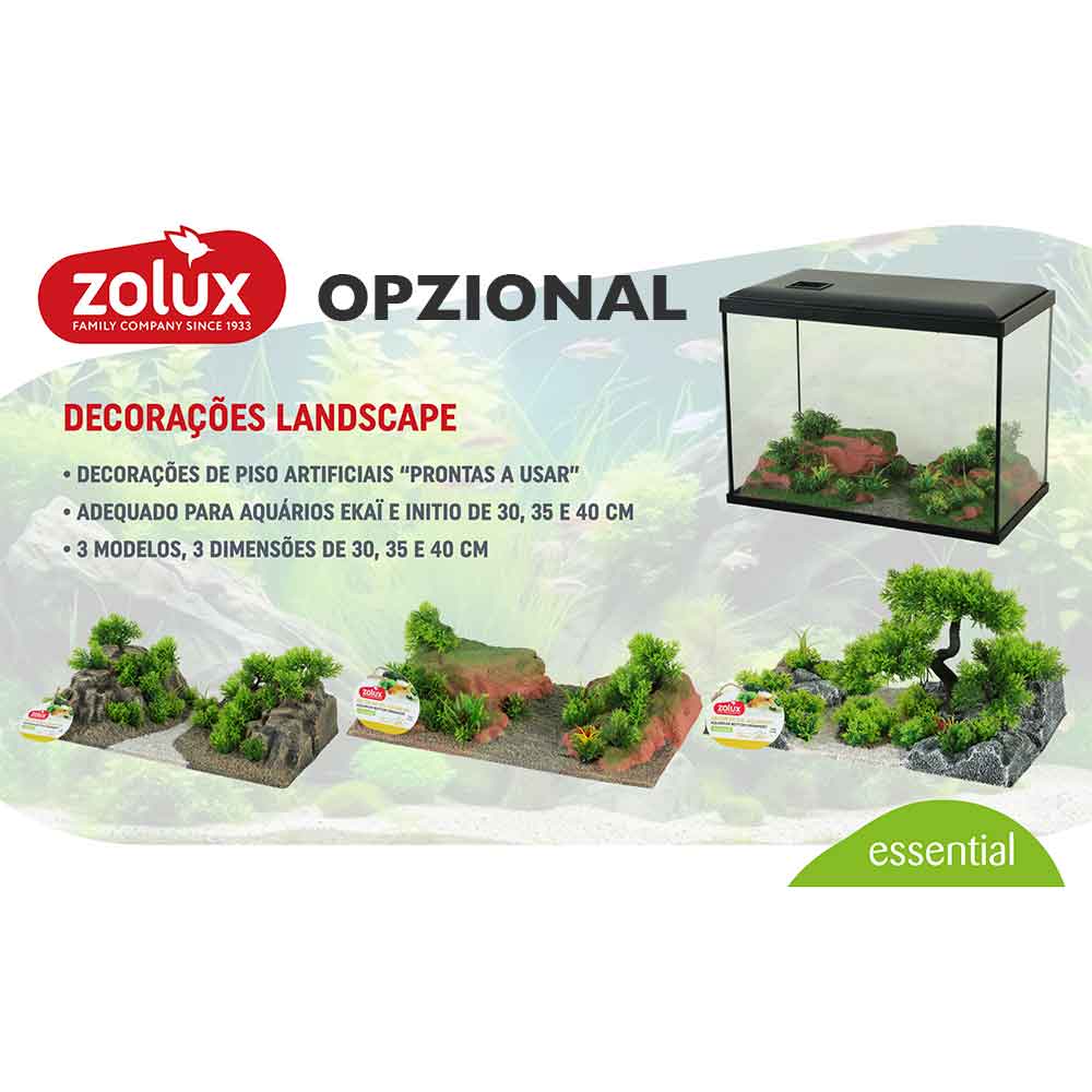 Zolux Acquario Initio 30 Bianco 24 Lt 40x22x28h cm
