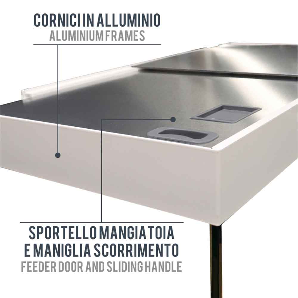 Amtra Acquario Alux Bianco Combi con Mobile e 330L 120x50x148h cm