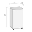 Juwel Supporto Vio Cube 54 Nero 41x36x73H cm