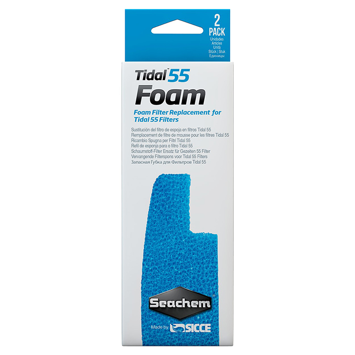 Seachem Foam Spugna di ricambio per Tidal 55 2pz