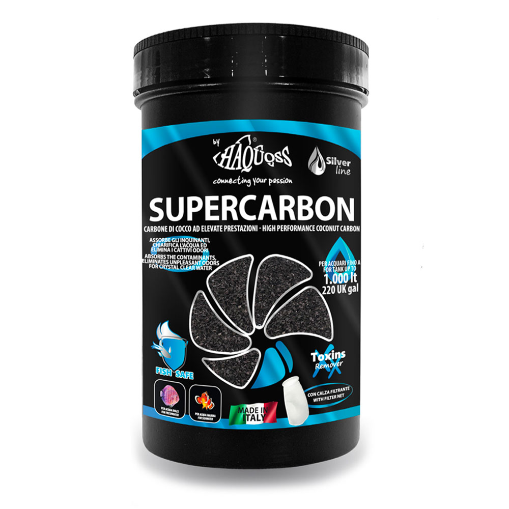 Haquoss Supercarbon Carbone di Cocco ad elevate prestazioni 5lt 4,2Kg