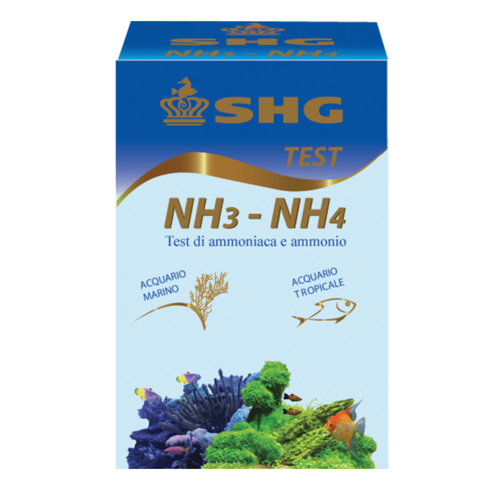 Shg Test NH3-NH4 Ammoniaca e Ammonio per acqua dolce e marino 40 misurazioni