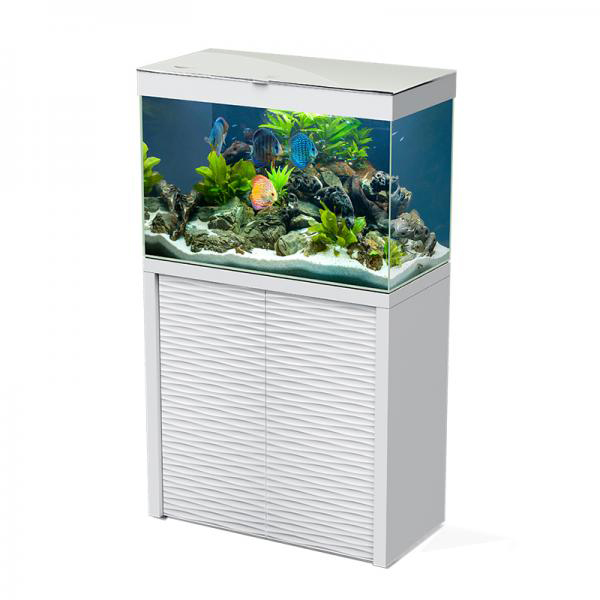 Ciano Acquario Emotion One 80 Bianco con supporto 152 litri 82x41,4x136,3h cm