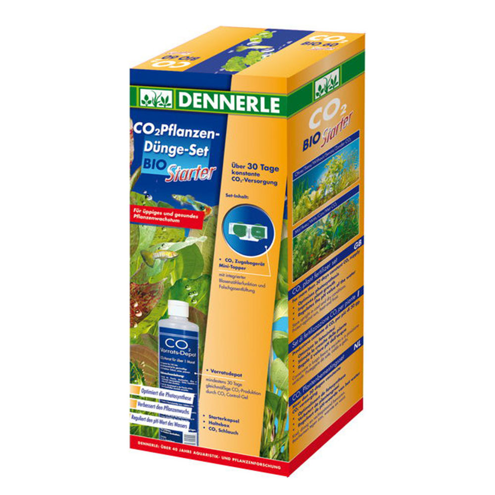 Dennerle BIO CO2 60 Starter Set di fertilizzazione per piante fino a 60Lt