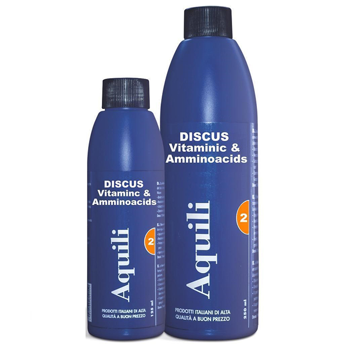 Aquili Discus Vitamins e AminoAcids 125ml per 2500 litri