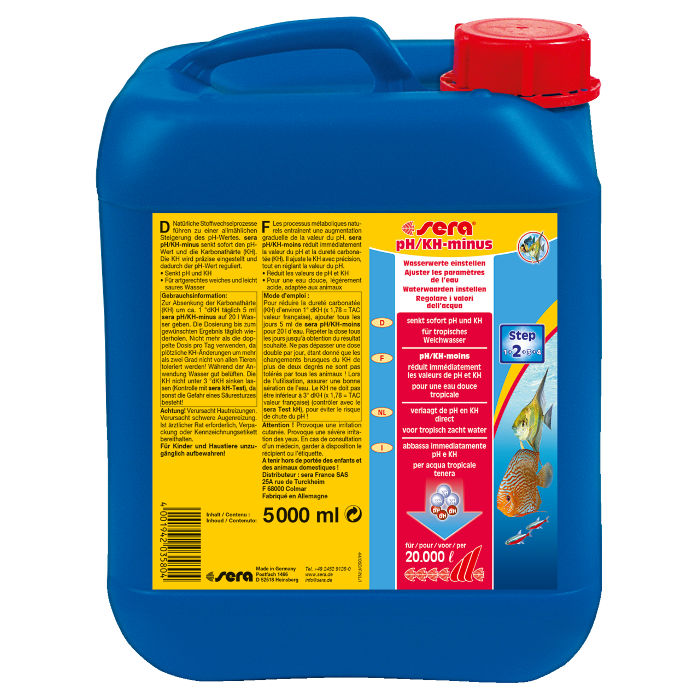 Sera pH/KH Minus 5000 ml per 20.000l