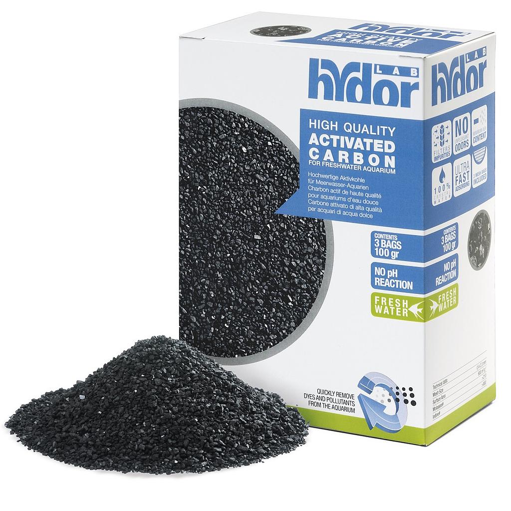 Hydor Lab Activated Carbon specifico per acquari d'acqua Dolce 3x100gr