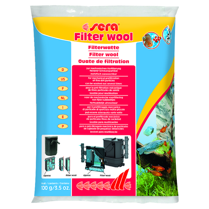 Sera Filter Watte Lana Filtrante per acquario 100 g