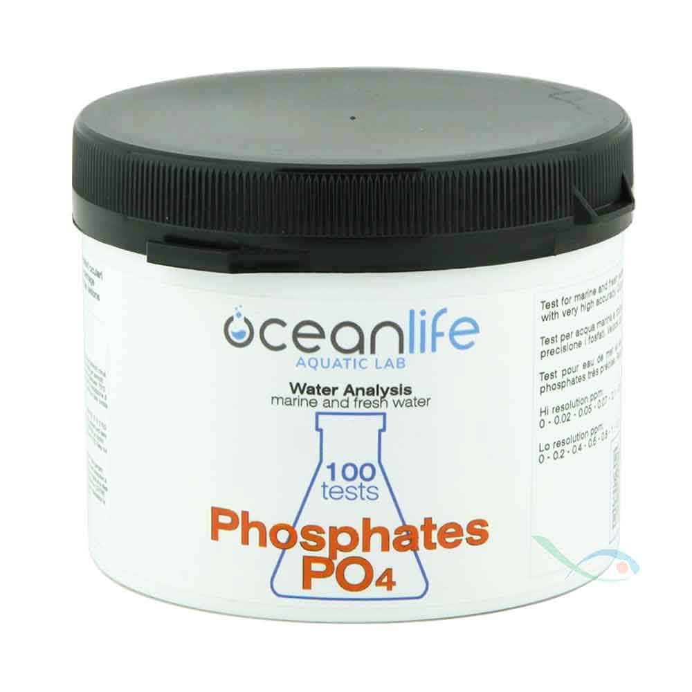 Oceanlife Test PO4 Fosfati V2 High/Low Resolution 0-2ppm Dolce e Marino 100 Misurazioni