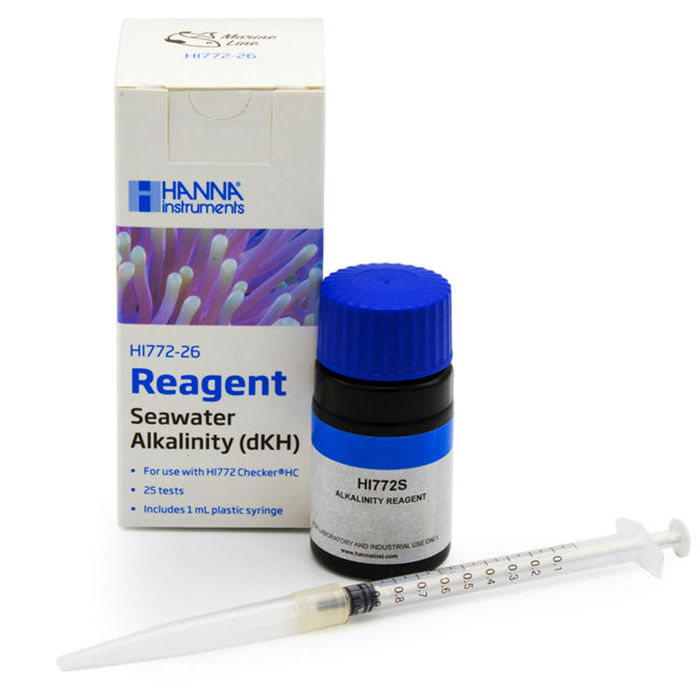 Hanna Instruments HI772-26 Reagenti per HI772 Test Alkalinità (KH) acqua marina 25 Test