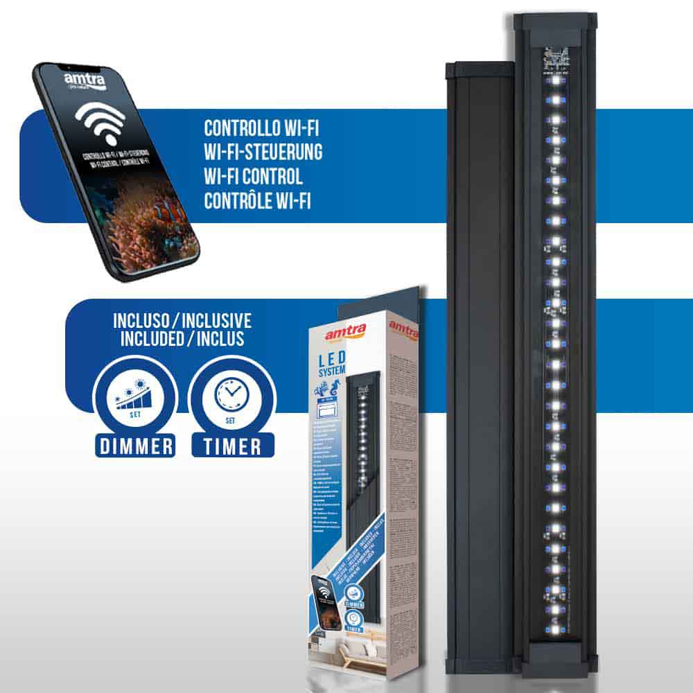 Amtra Led System Reef Lampada a Led Wi-Fi 450mm 18W per vasche 40-60cm