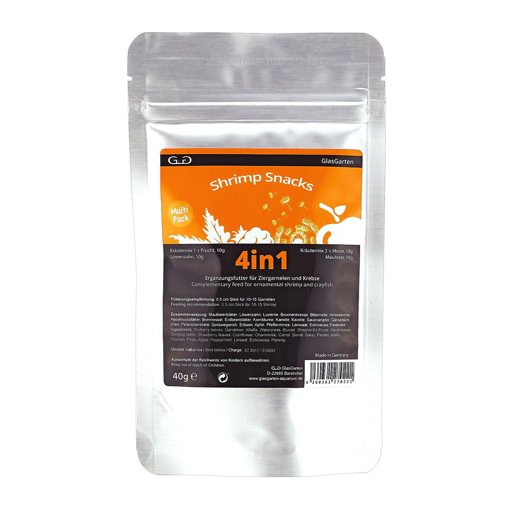 GlasGarten Shrimp Snacks 4in1 Mangime per gamberetti 40g