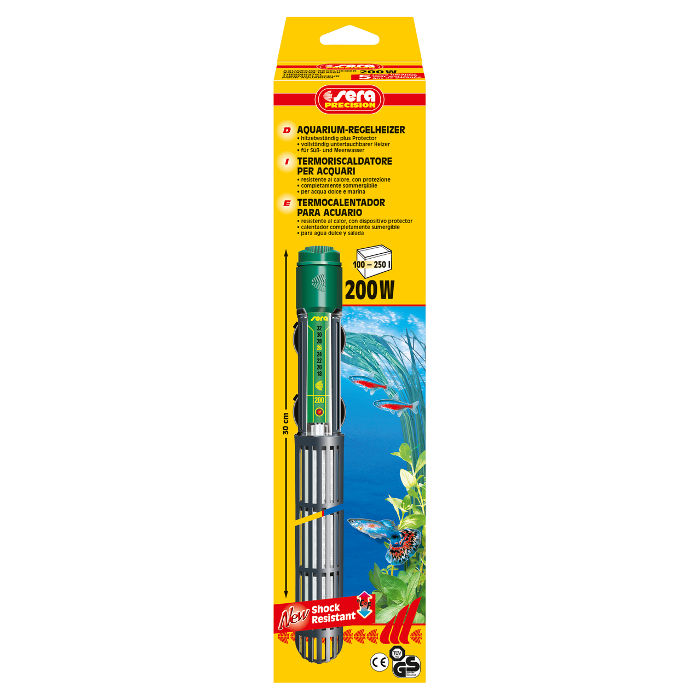 Sera Riscaldatore 200W "Shock Resistant"