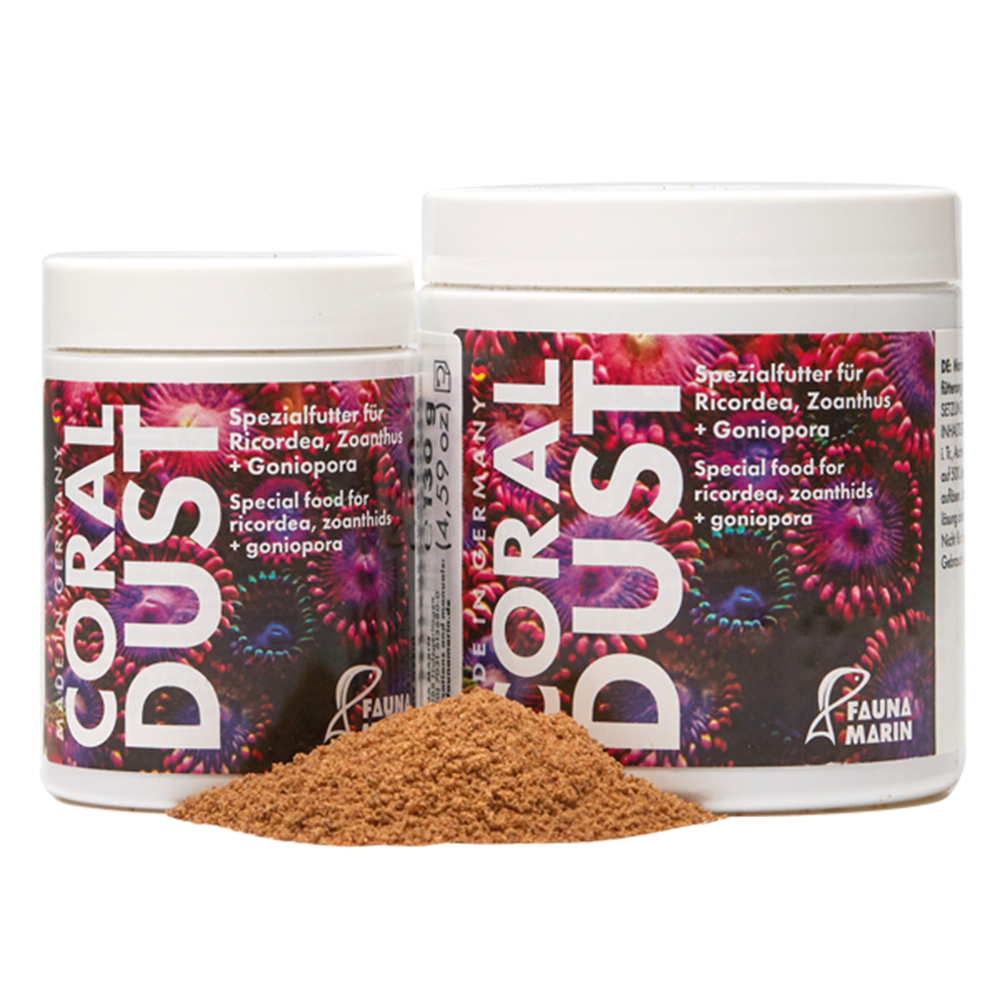 Fauna Marin Coral Dust Alimento per Coralli Lps, Zooanthus, Ricordea in polvere 130g