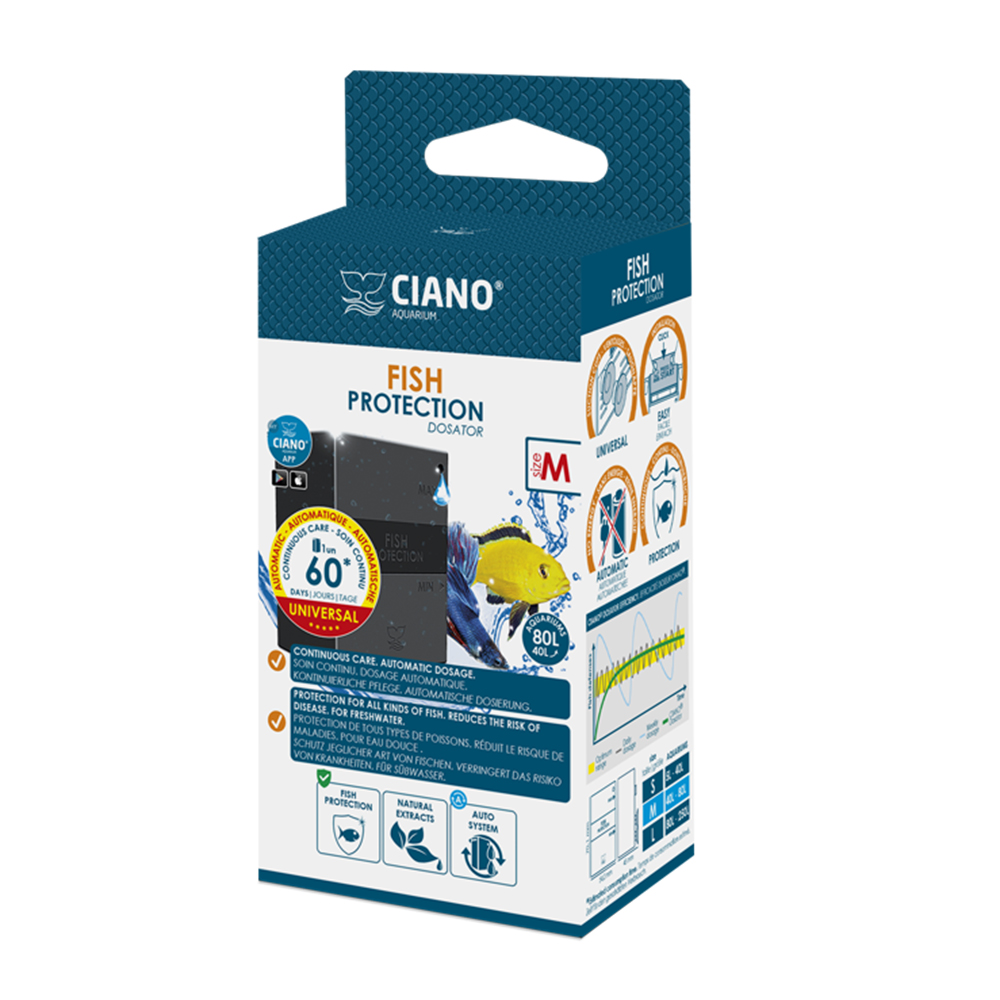 Ciano Aquarium Fish Protection Dosator M 60 Giorni per pesci d'acqua dolce