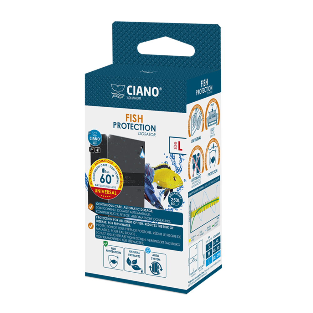Ciano Aquarium Fish Protection Dosator L 60 Giorni per pesci d'acqua dolce