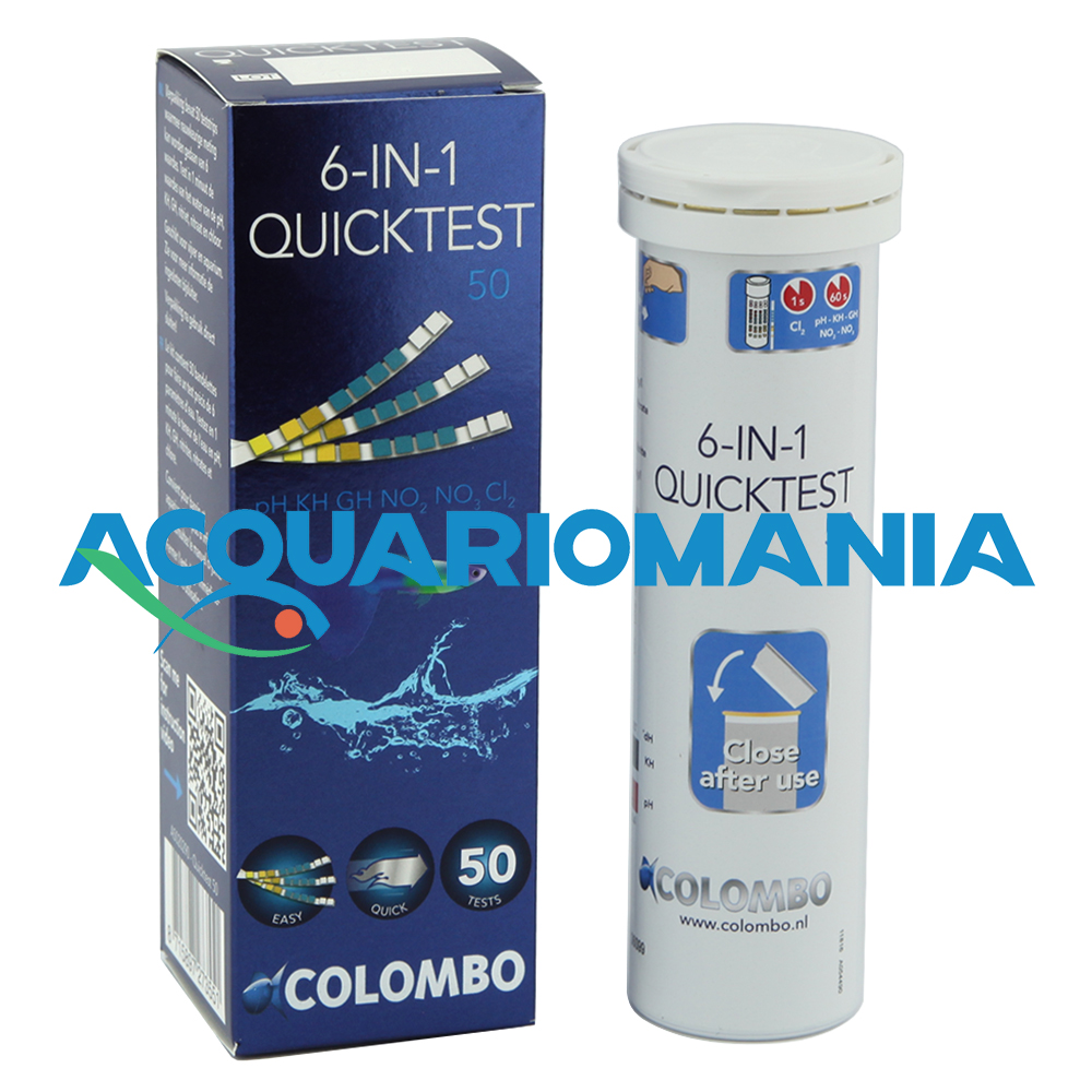 Colombo Quick Test 6 in 1 Test a strisce 50 misurazioni