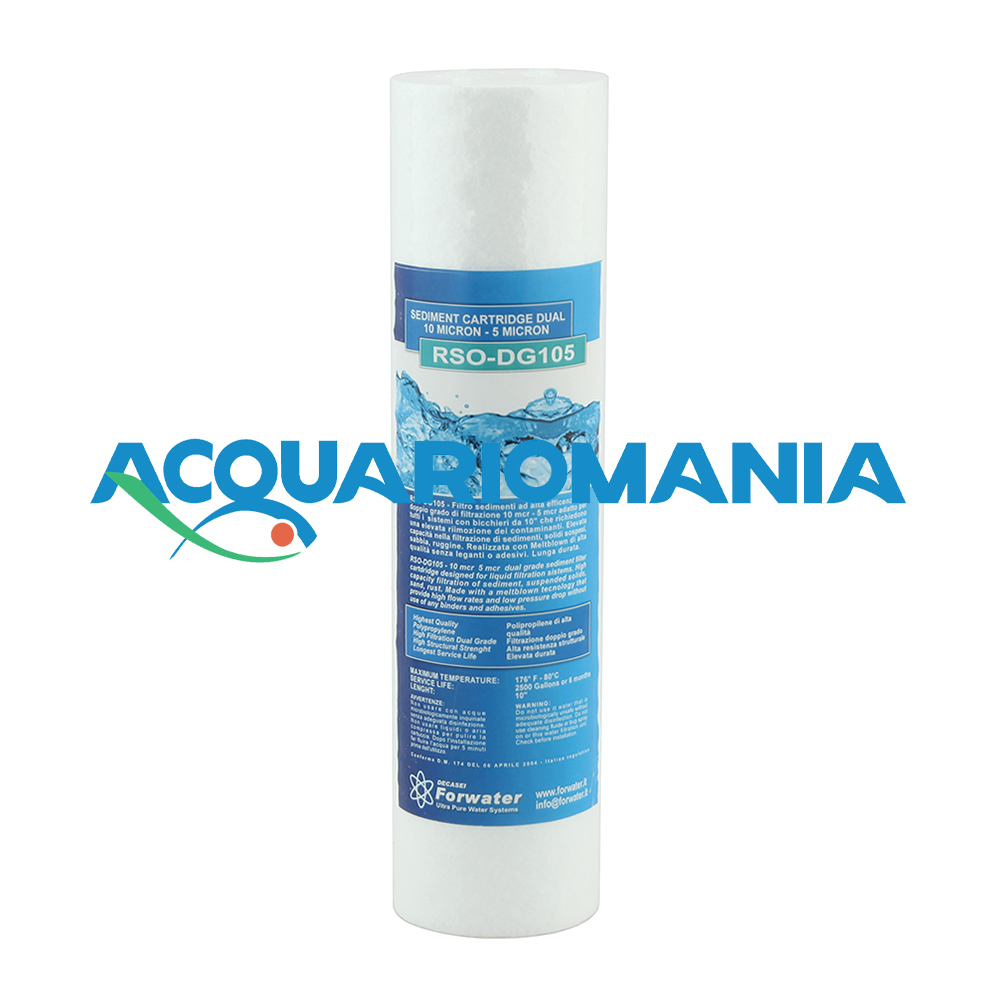 Forwater RSO-DG105 Cartuccia Sedimenti Dual Grade 10-5mcr