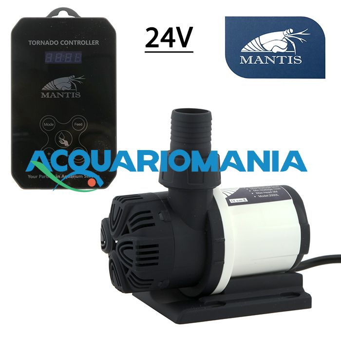 Mantis Tornado 2000 Pompa Elettronica regolabile con controller 2000l/h 24V