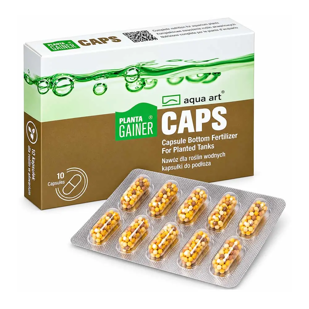 Aqua Art Planta Gainer CAPS fertilizzante in capsule per piante acquario 10 pz